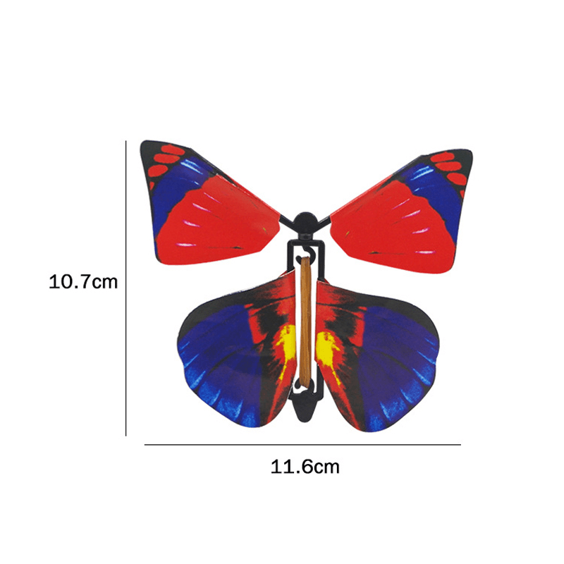 1 pieza de accesorios mágicos, mariposa voladora, juguetes de transformación de manos para niños, broma divertida y complicada de Navidad