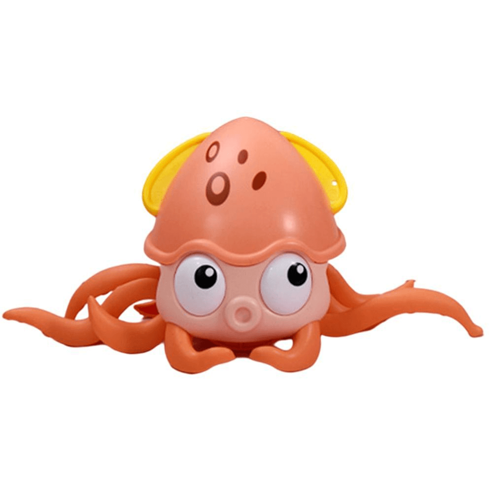 Pulpo anfibio que arrastra y juega con la cadena Juguetes de baño para el agua Cangrejos bebés que hacen juego Juguetes de baño con mecanismo de relojería Pulpo que camina