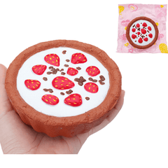 Gâteau au chocolat et aux fraises Squishy 12*4CM Slow Rising avec emballage Collection Cadeau Peluche