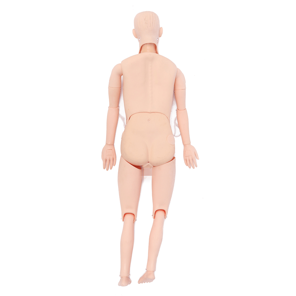 1 maniquí masculino de entrenamiento de enfermería multifuncional avanzado, modelo médico, maniquí de paciente