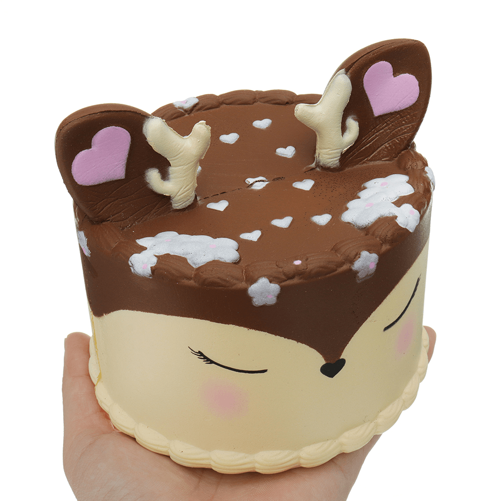 Antler Cake Squishy Toy 11.5*12.5 CM Slow Rising with Packaging Collection Gift