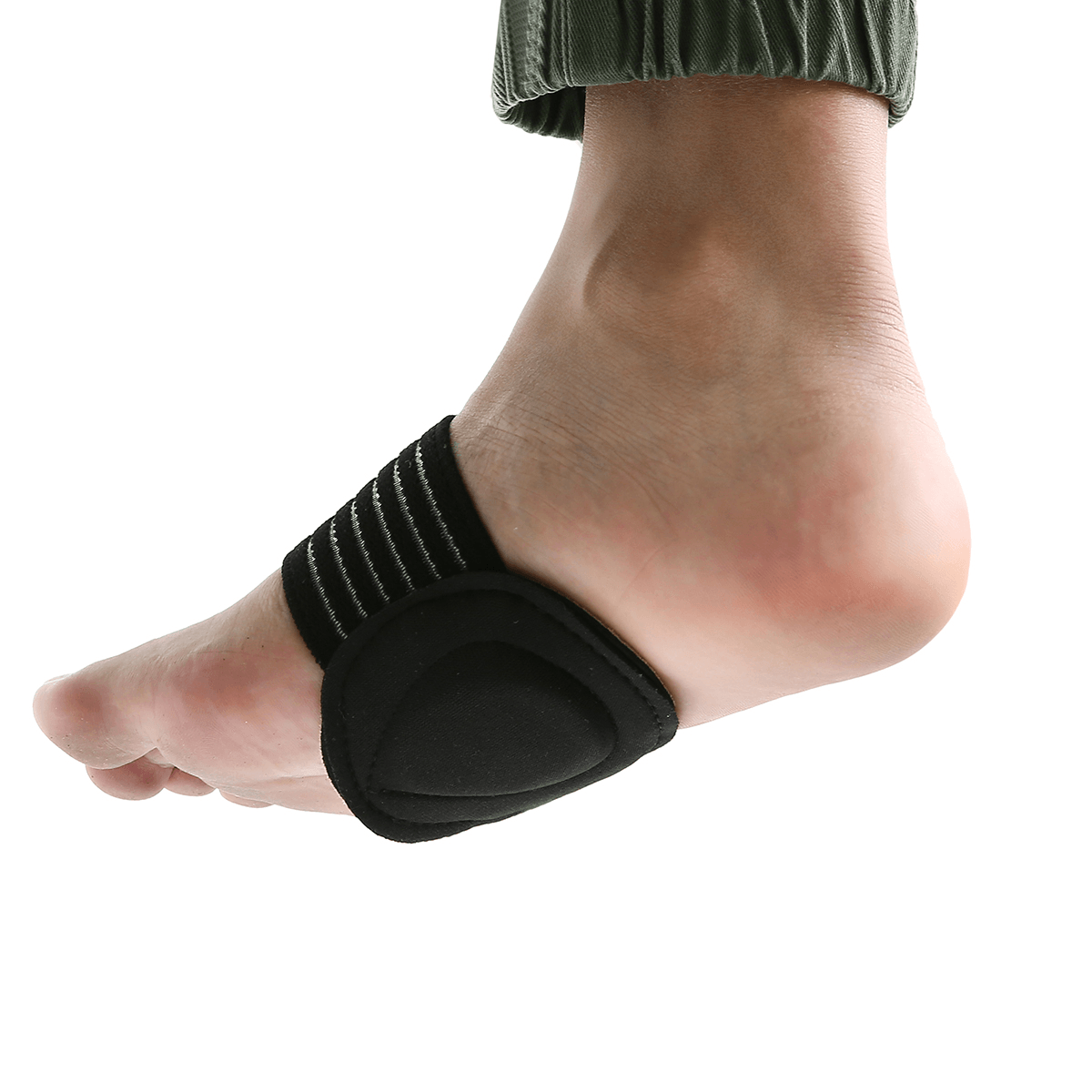 Lot de 2 paires de manchons de compression rembourrés pour fasciite plantaire, coussins de soulagement des pieds pour fasciite plantaire, voûtes plantaires affaissées, problèmes de pieds endoloris pour hommes et femmes