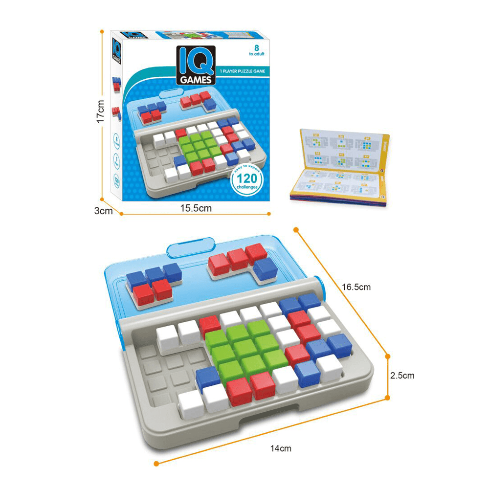 Bloques de construcción de pensamiento lógico en 3D, juego de viaje, cadena variada, botón, inteligencia, juego de mesa, rompecabezas de coeficiente intelectual, juguete educativo para niños, regalo