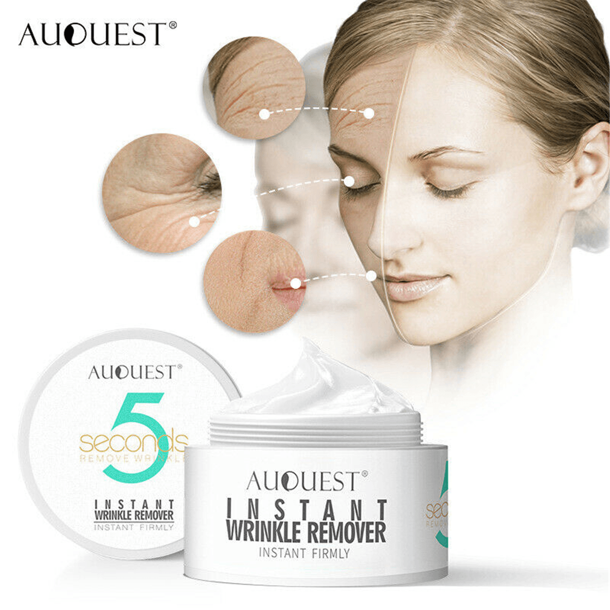 1-3X Auquest Women Beauty Cou Poitrine Raffermissant Crème Élargissante Poitrine Essences Corps Rides Supprimer