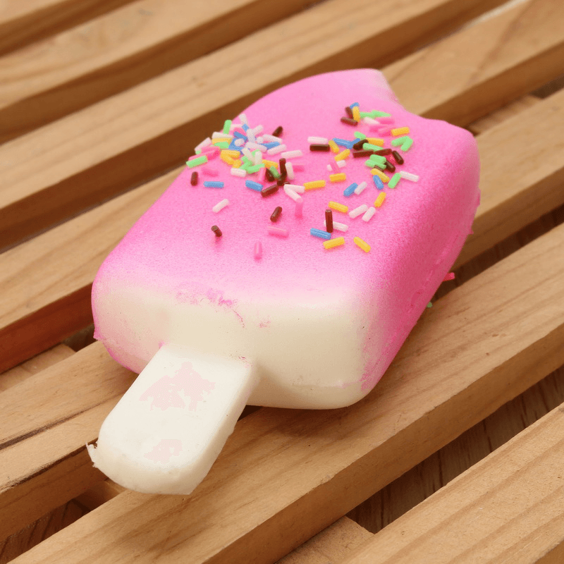 11Cm Ice Lolly Popsicle Squishy Charm PU Phone Strap Decor Random Color Gift