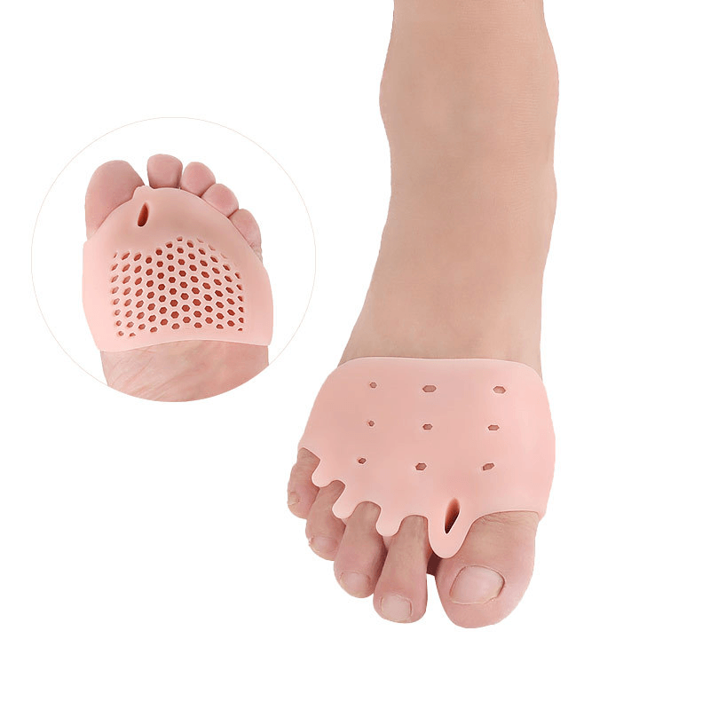 1 paire de séparateurs d'orteils en gel respirant ultra élastique, coussin correcteur d'oignon, coussin métatarsien pour hallux valgus, orteil en marteau