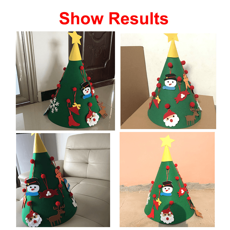 Christmas Hat Decoration Tree Handmade DIY Three-Dimensional Christmas Gift