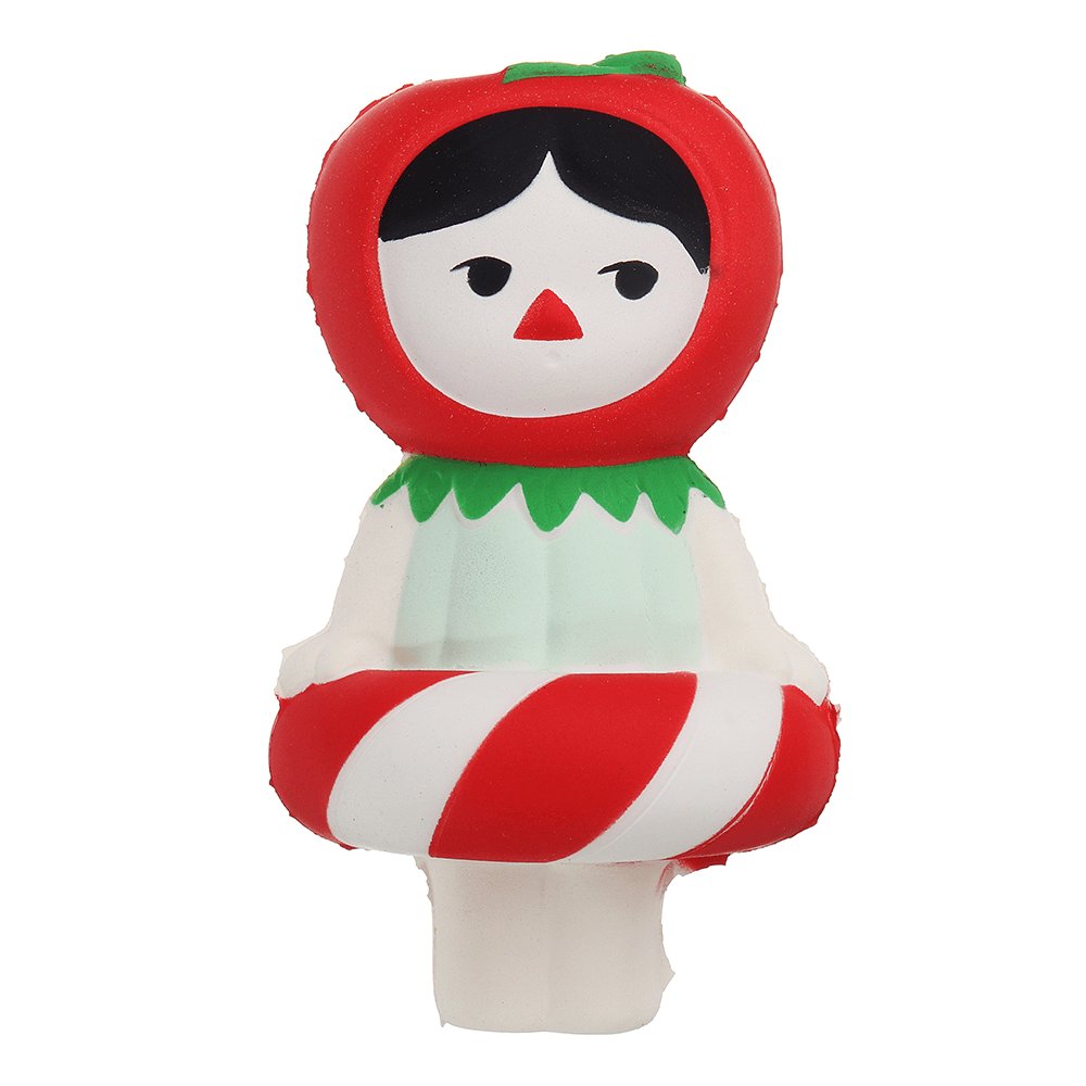 Christmas Gift Cherry Girl Squishy 13.5*8CM Slow Rising Soft Collection Gift Decor Toy with Packaging Collection