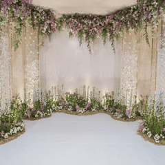 Fondo de pared con flores de 8 x 8 pies para bodas, utilería para estudio de fotografía