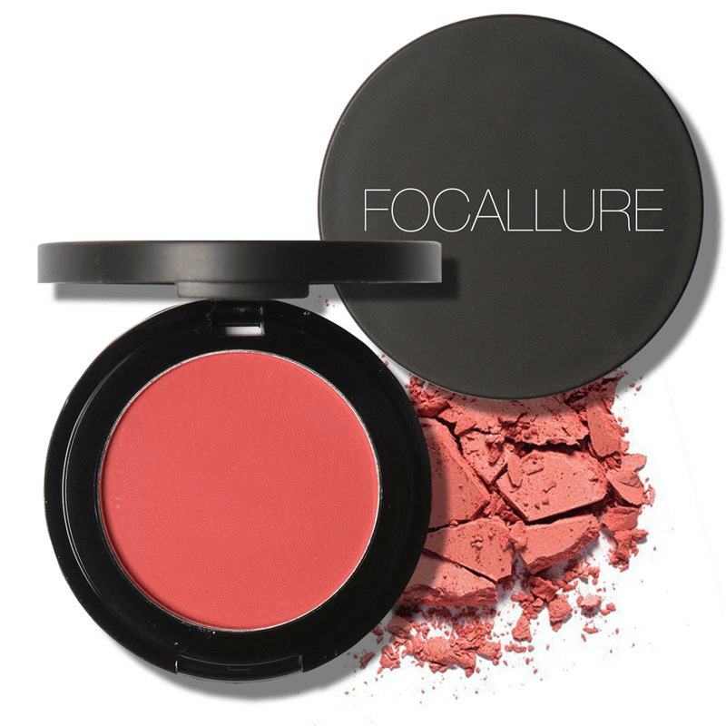 FOCALLURE Cheek Blusher Powder Blush Beauty Makeup Soft Nature Rouge Glossy Face Blush