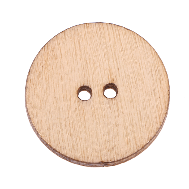 100Pcs Retro Wooden Sewing Buttons DIY Craft Bag Hat Clothes Decoration Sewing Button