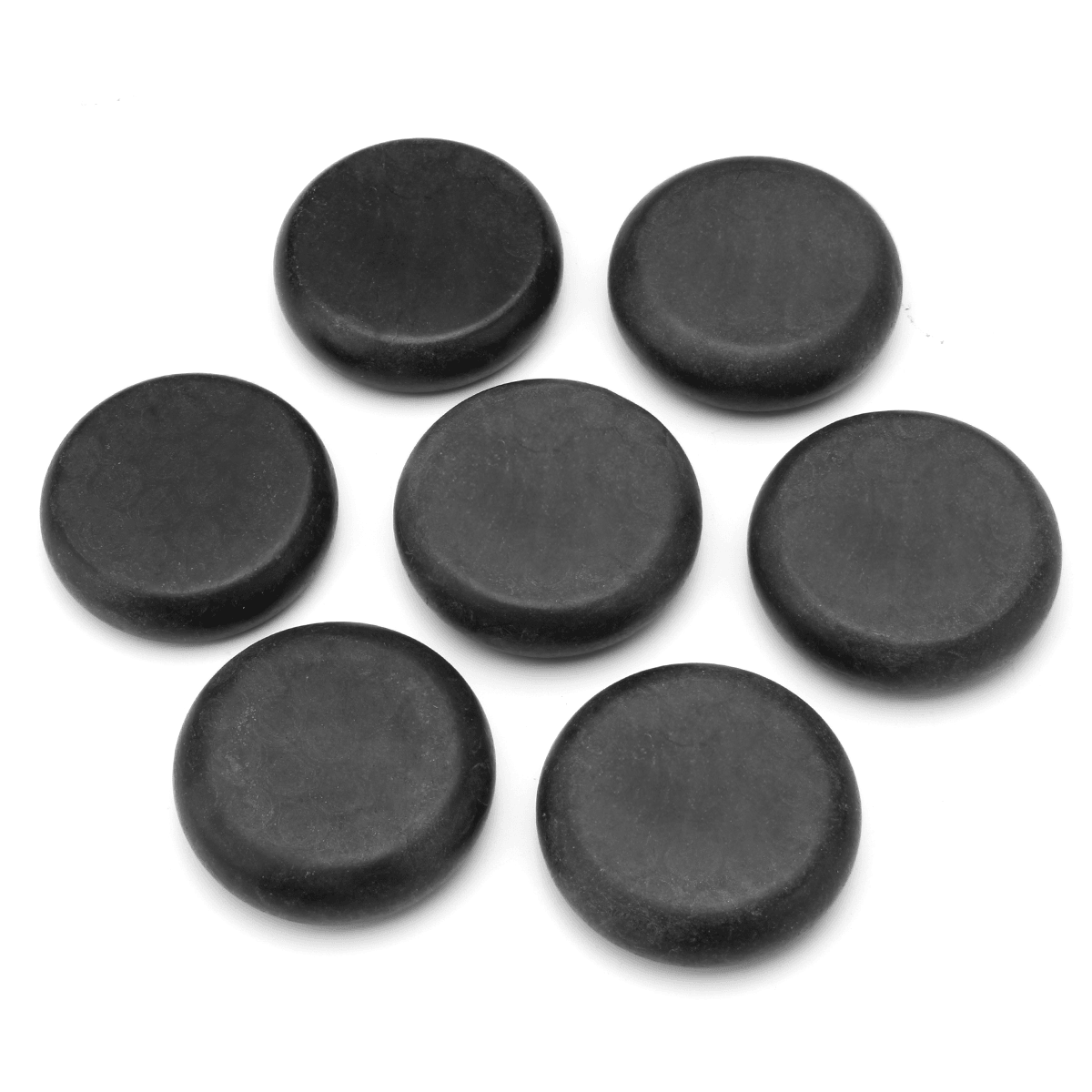 Lot de 10 pierres de massage chaudes en basalte naturel de 2,34 pouces