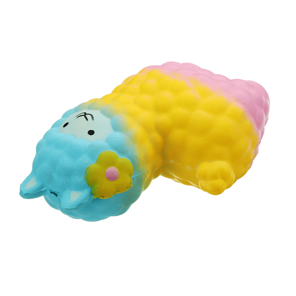 Colorful Alpacas Squishy 18*14CM Slow Rising Collection Gift Soft Toy