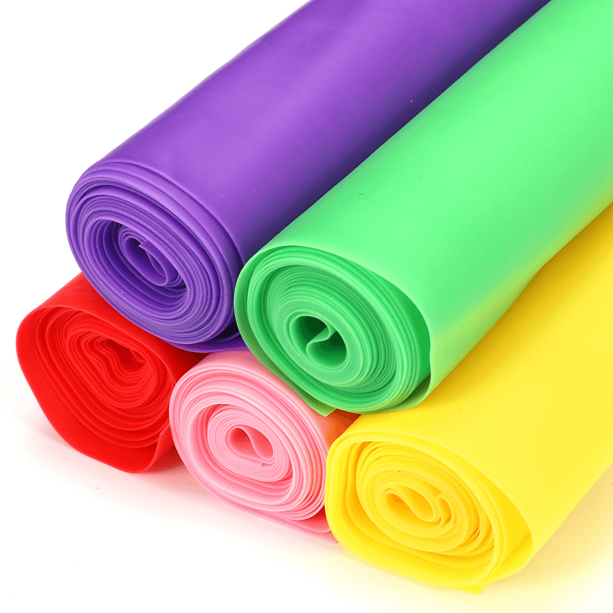 Bandes élastiques de résistance pour yoga, pilates, étirements, exercices à domicile, salle de sport, épaisseur 0,35 mm, 1,5 m