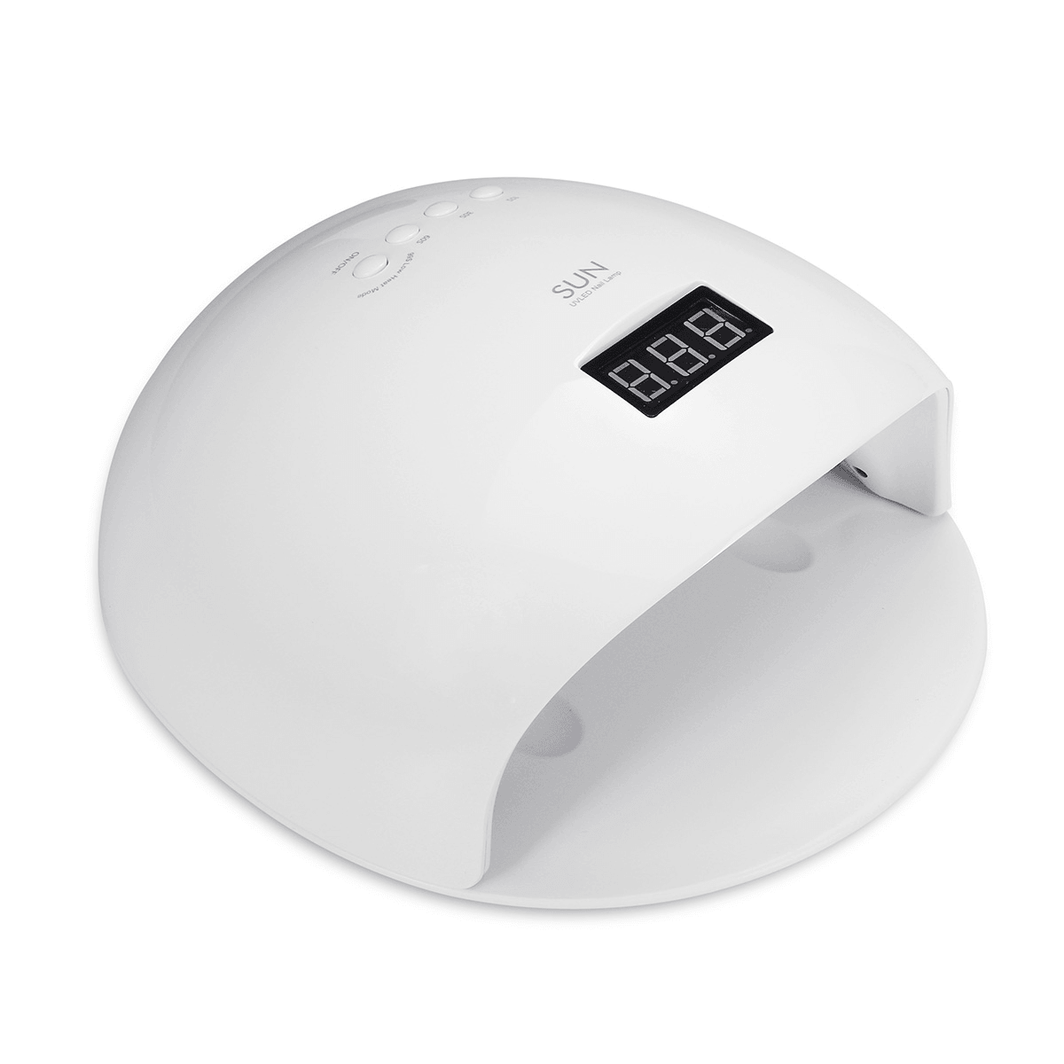 Lámpara UV LED blanca nueva de 72 W con ajuste de tiempo para secado de uñas, herramientas de manicura con gel