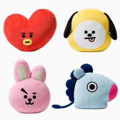 For KPOP BTS BT21 TATA SHOOKY RJ SUGA COOKY JIMIN Bed Plush Pillow Doll