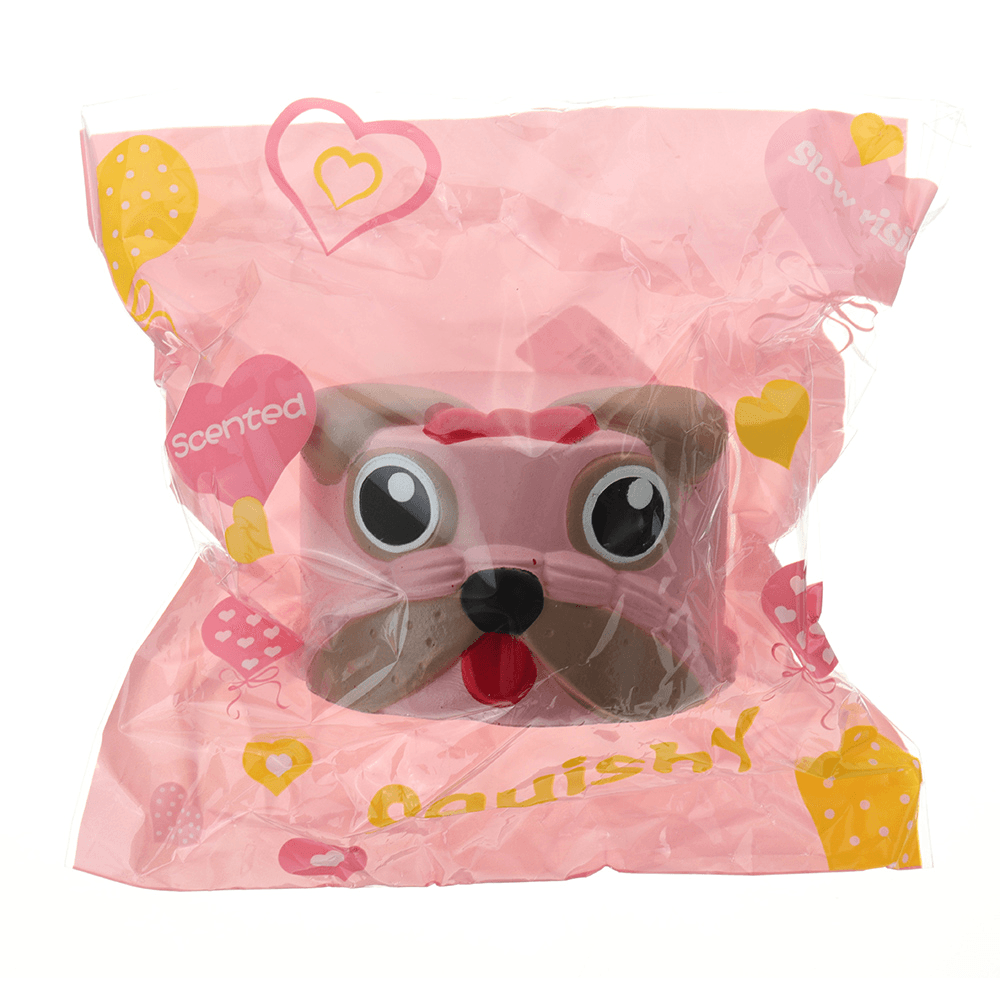 Dog Head Squishy 9*6CM Slow Rising with Packaging Collection Gift Soft Toy