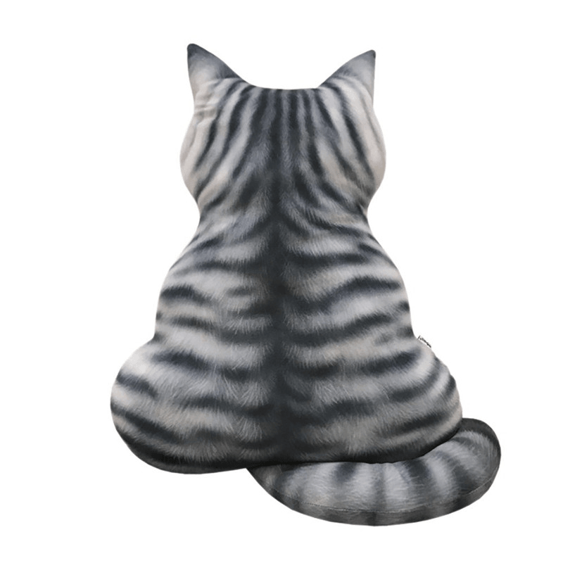 Coussin de siège en peluche pour canapé, jouet en peluche doux, chat mignon de 43 cm, cadeau d'anniversaire pour chambre de garçons ou de filles