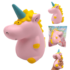 Areedy Squishy Baby Unicorn Hippo 14Cm*10Cm*8Cm Licensed Super Slow Rising Cute Pink Scented Original Package