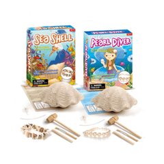 Bracelet de perles en coquillages en plastique archéologiques à faire soi-même, jouets pour enfants