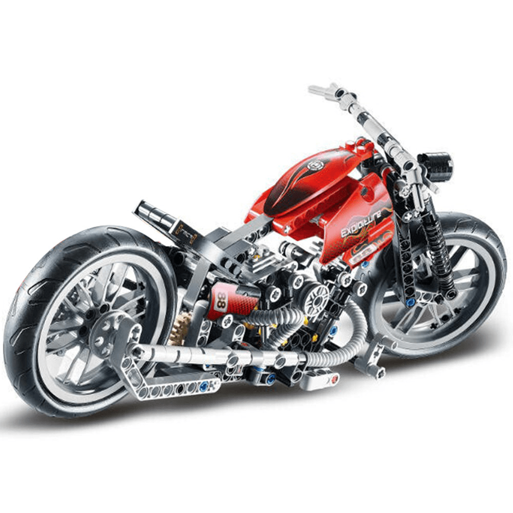 Decool 3354 Exploiture Speed ​​​​Racing Motorcycle avec boîte Blocs de construction Jouets Modèle 374Pcs Briques