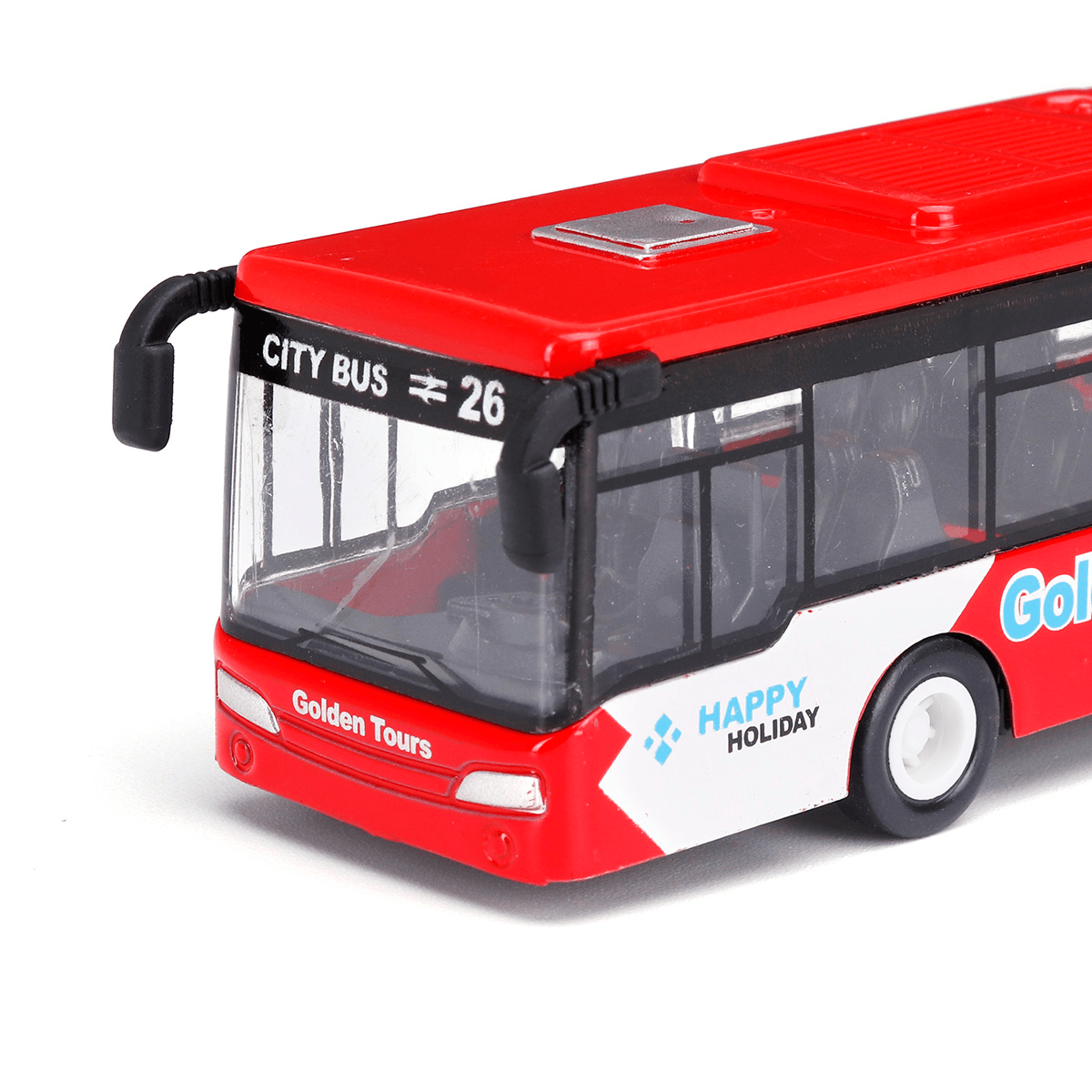 Autobús lanzadera para bebés azul/rojo/verde 1:64 de 18 cm, modelo de vehículo fundido a presión, juguete para niños