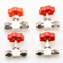 Ball Balve 6Mm 8Mm 10Mm 12Mm Pipe Orange Plastic Handle Metal High Pressure Durable Tube Needle Type Globe Valve