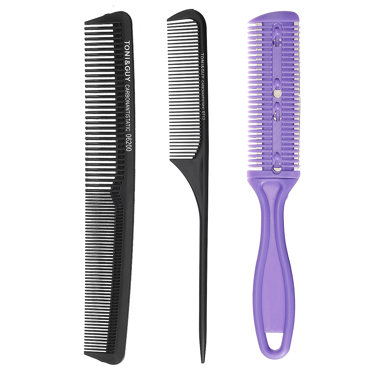 Lot de 10 ciseaux de barbier professionnels en acier inoxydable pour salon de coiffure