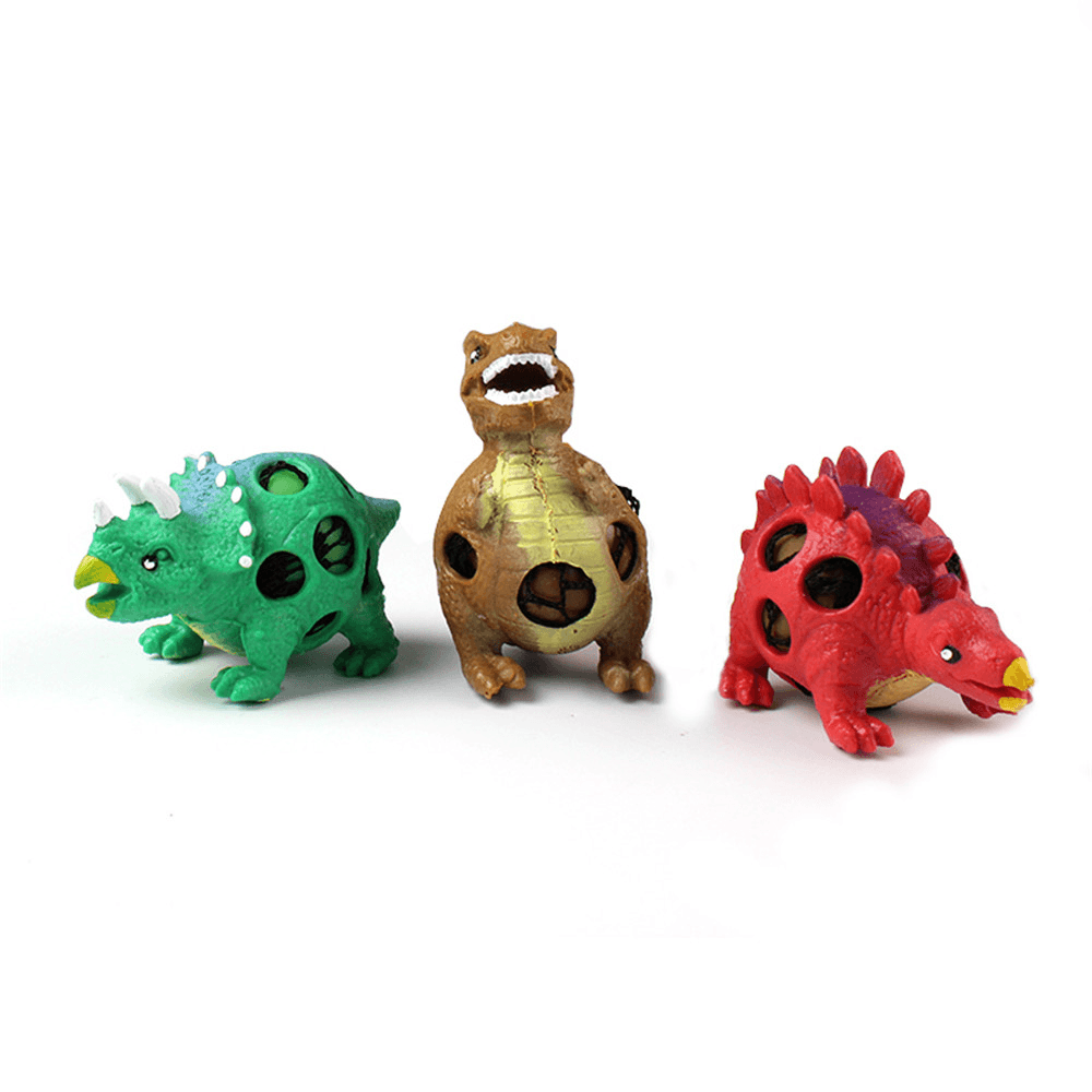 1 pieza de dinosaurio blando TPR, dinosaurio jurásico, juguete para apretar, colección de regalo, antiestrés