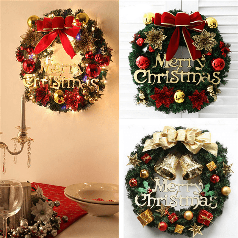 Christmas Holiday Wreath Door Ornament Garland Decoration Christmas Bell