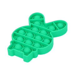 Jouets de décompression en silicone pour enfants, style lapin à quatre couleurs, jouets éducatifs de bureau pour concentration mathématique et arithmétique mentale