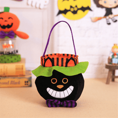 Bolsa de mano de Halloween, bolsa de calabaza de bruja, bolsa de dulces para disfraces de cosplay, juguetes de decoración