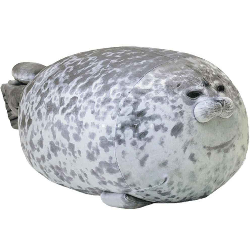 Oreiller en peluche en coton pour phoque potelé 40/60 cm, jouet mignon en forme d'animal de l'océan pour cadeaux