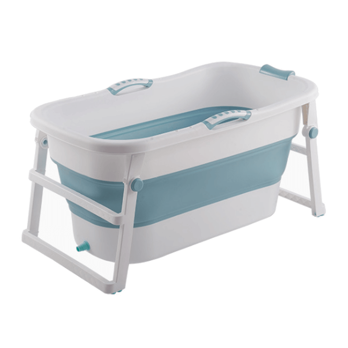 Baignoire pliante portable 107 x 59 x 53 cm pour salle de bain, grande capacité, baignoire spa en PVC