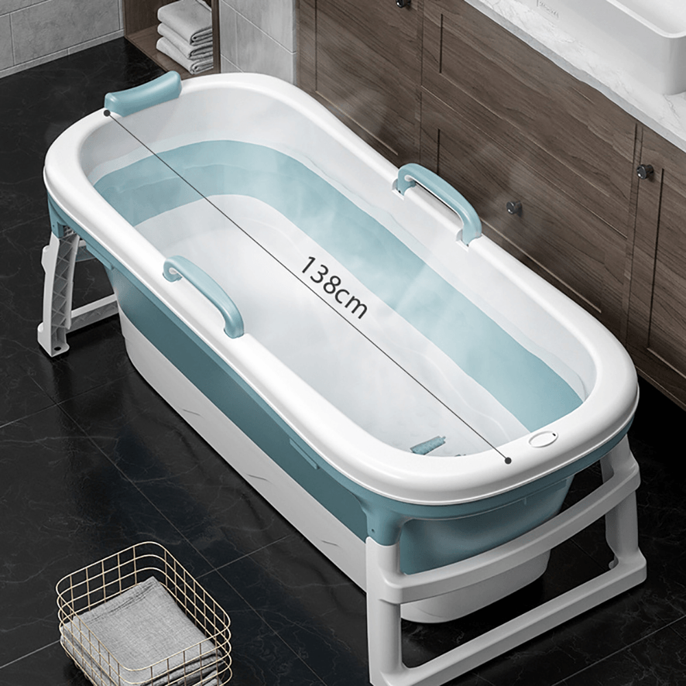 Baignoire épaisse de grande taille de 1,15/1,38 m, baril de bain pliable pour adultes et enfants, baignoire pour bébé, sauna, 2 tailles