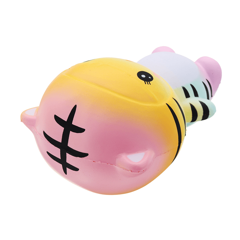 Gigglebread Tiger Squishy 12*9.5*7.5Cm Slow Rising with Packaging Collection Gift Soft Toy