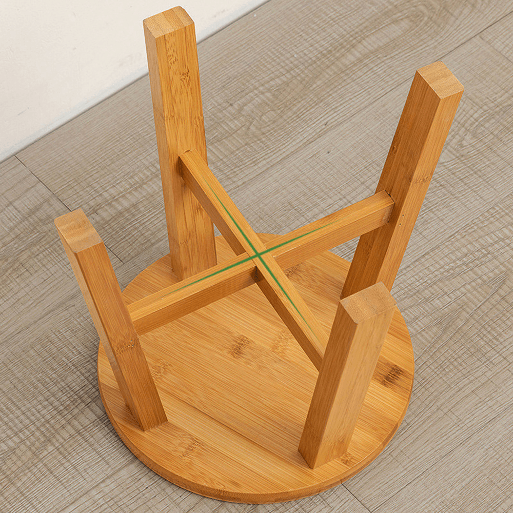 1 tabouret en bambou, chaise en bois, repose-pieds de pêche, chaussures de ménage, repose-pieds rond, tabouret bas, table à thé, canapé