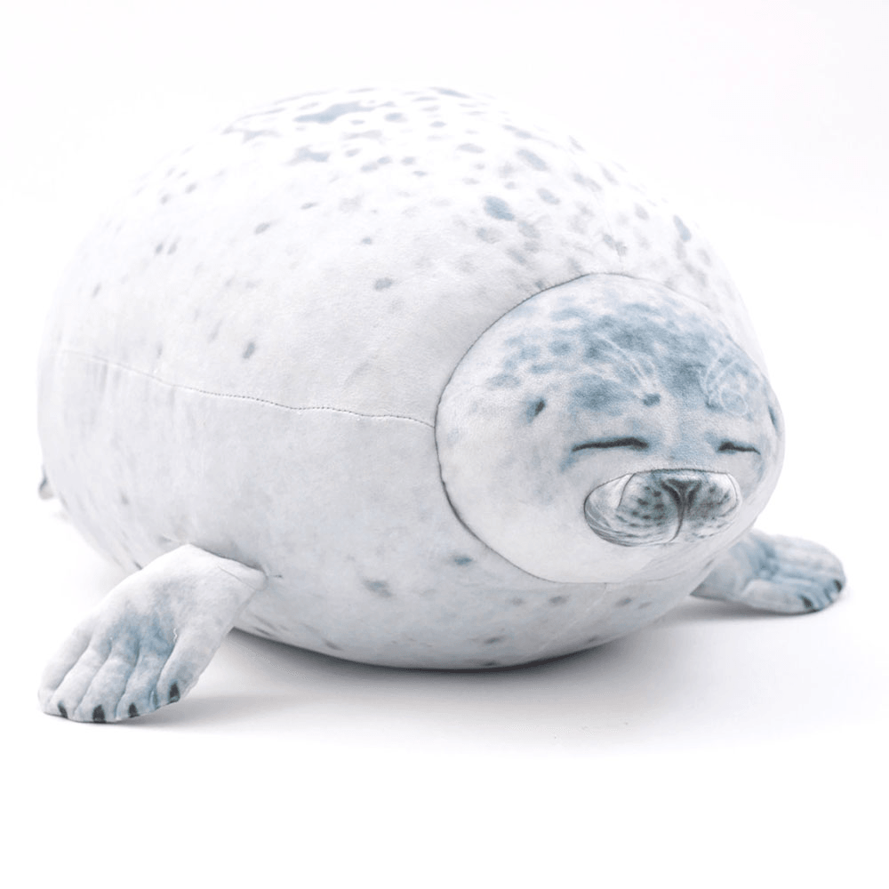 Oreiller en peluche en coton pour phoque potelé 40/60 cm, jouet mignon en forme d'animal de l'océan pour cadeaux