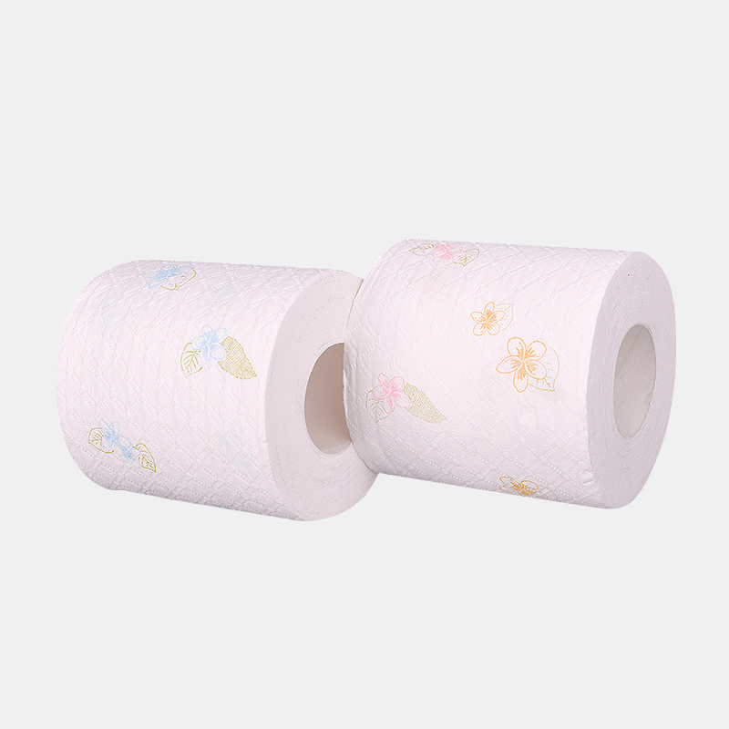 6 Rolls Printing 7-Second Roll Paper Toilet Paper Hotel Soft Hydrated Wood Pulp Toilet Pape