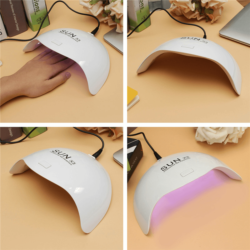 Lampe à ongles UV 12 LED 24 W SUNX3 - Sèche-ongles à LED - Bouton tactile - Réglage de l'heure