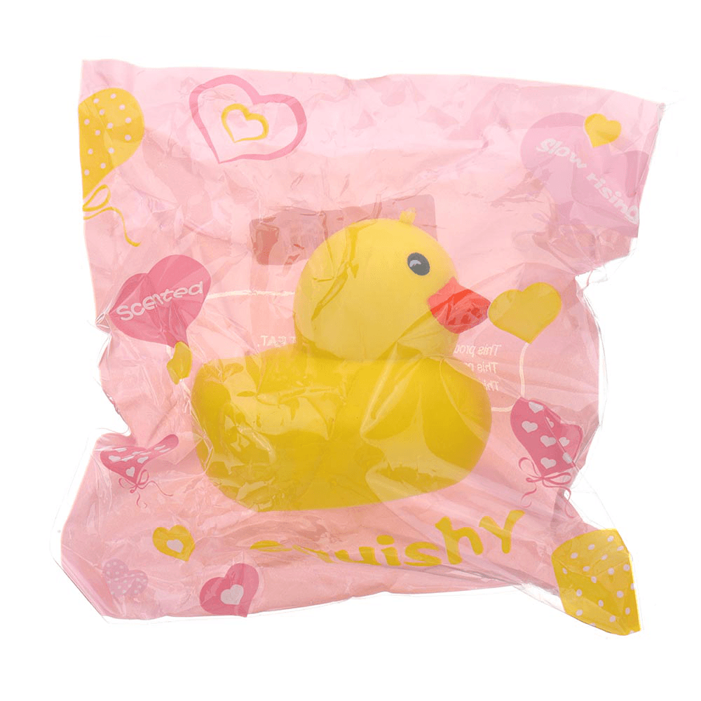 Cartoon Yellow Duck Squishy 9.5*8CM Slow Rising with Packaging Collection Gift Soft Toy