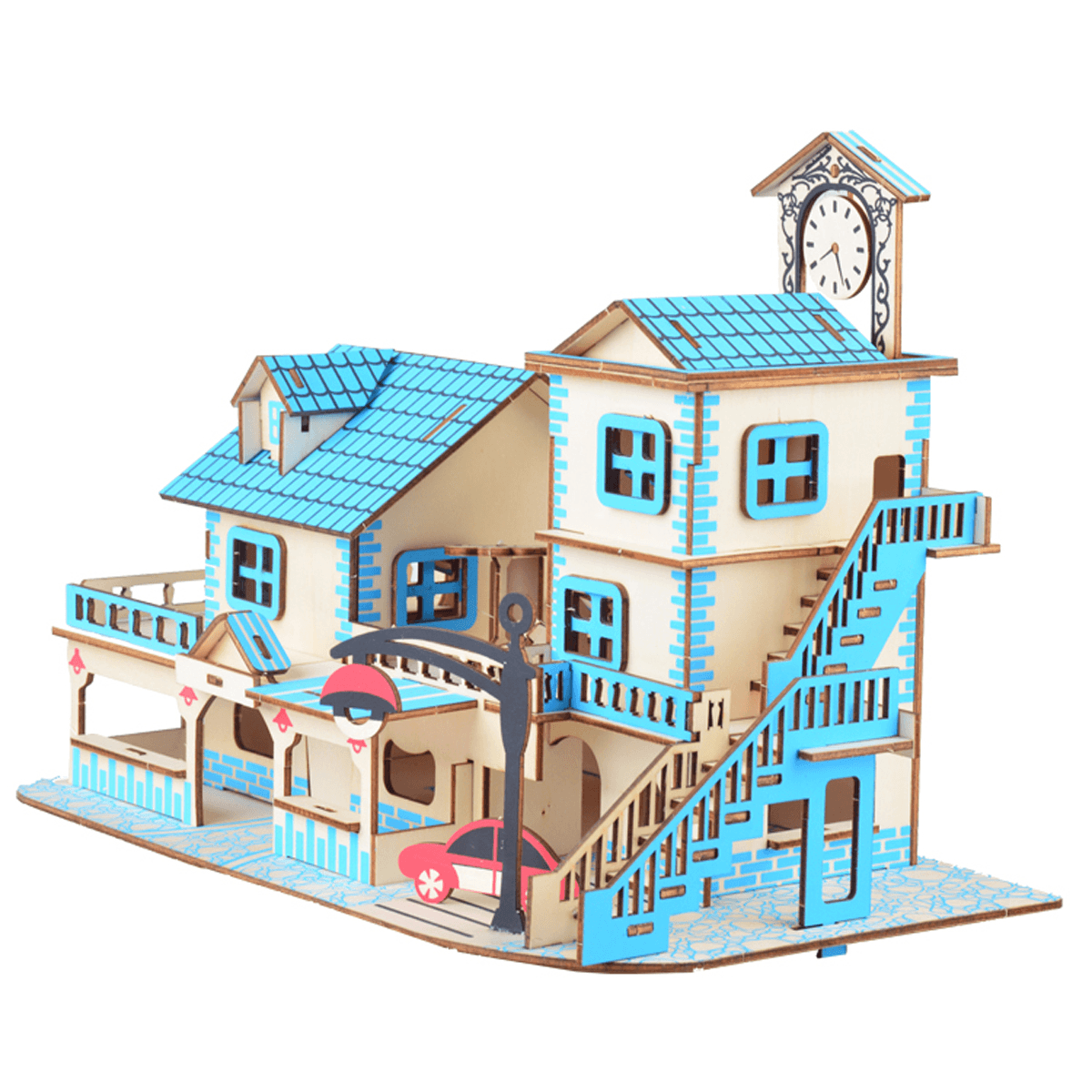 3D Woodcraft Assembly Doll House Kit Decoration Toy Model for Kids Gift