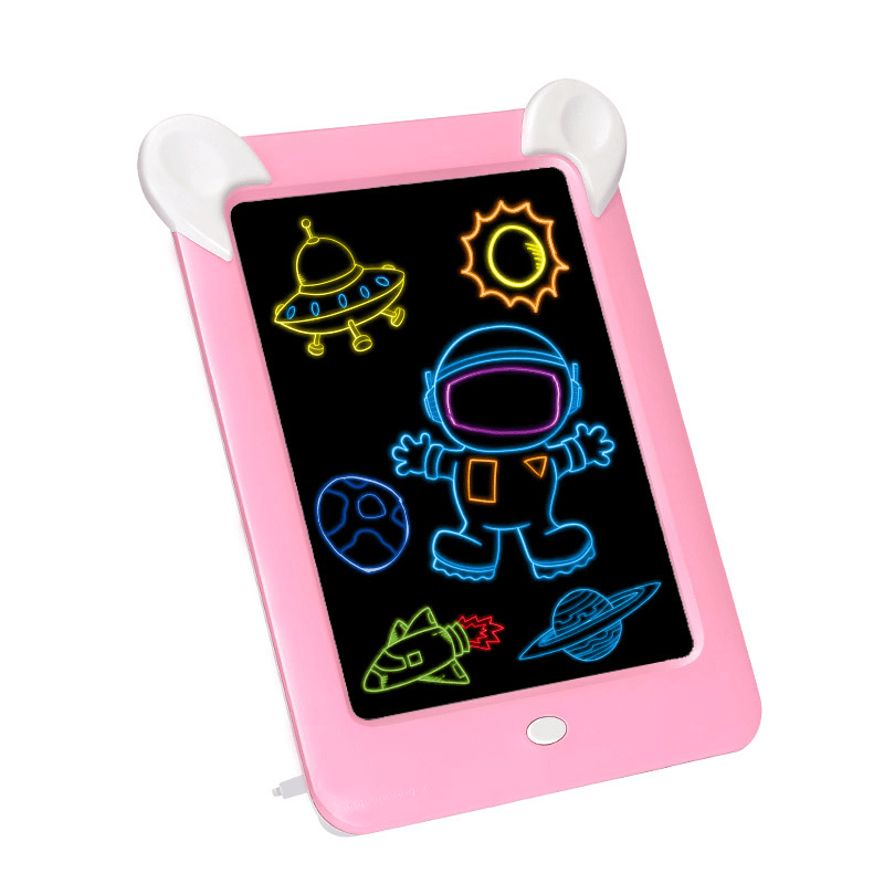 Tablero de dibujo mágico 3D, tableta de escritura LED, panel de visualización LED para niños y adultos, tableta luminosa, juguete de dibujo