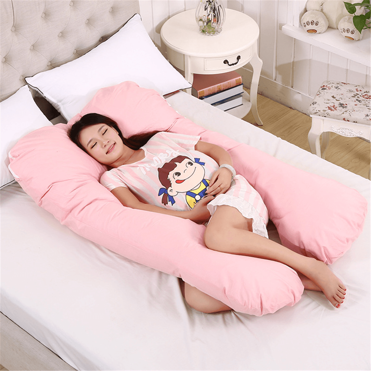 Almohada de maternidad familiar Embarazo Lactancia Dormir Soporte corporal Alimentación Cómodo