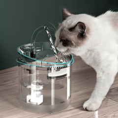 Distributeur d'eau pour animaux de compagnie de 1,8 L avec filtre à circulation automatique