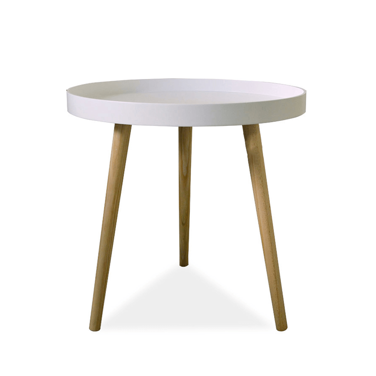 38/50Cm round Side Table Tray Small End Table Coffee Tea Table Indoor Outdoor Storage Table for Home Office