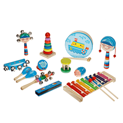 7/13 Pcs Colorful Musical Percussion Safe Non-Toxic Instruments Kit Early Educational Toy for Kids Gift