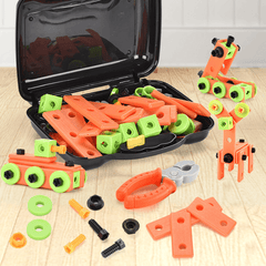 13/72Pcs 3D Puzzle DIY Asassembly Screwing Blocks Repair Tool Kit Educational Toy for Kids Gift