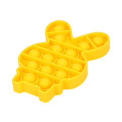 Jouets de décompression en silicone pour enfants, style lapin à quatre couleurs, jouets éducatifs de bureau pour concentration mathématique et arithmétique mentale