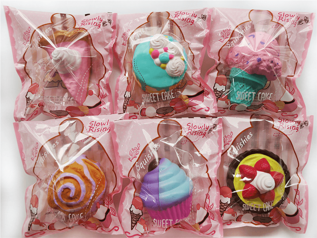 Cake Squishy Big Dessert 10CM Donuts Ice Cream 16CM Pizza Bread Jumbo Collection